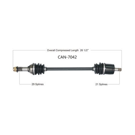Wide Open OE Replacement CV Axle CAN AM FRONT RIGHT DEFENDER HD5/HD8/HD10 16-19 CAN-7042